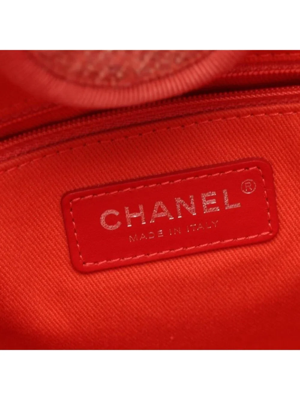 Chanel Tote Bag Deauville PM Pink Ivory Canvas Leather 2-Way Chain PM